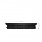 Внутрипольный конвектор с естественной конвекцией Royal Thermo 75/400/3000-DG-U-NA