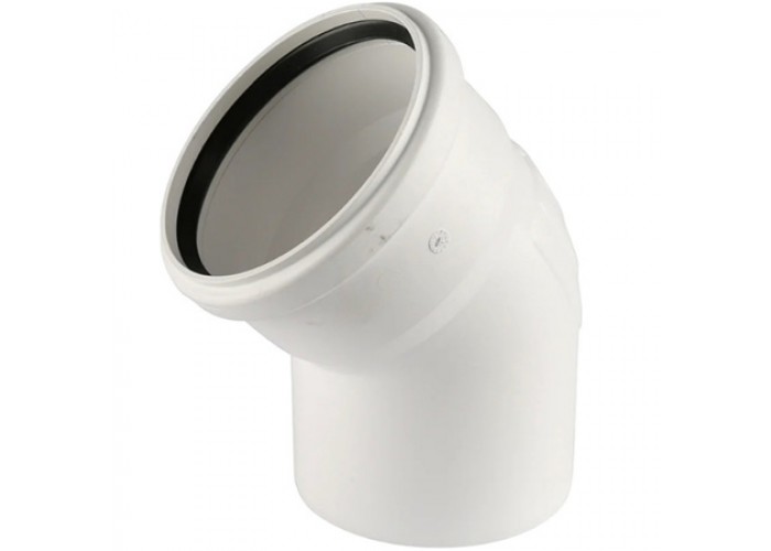 Отвод Sinikon D40x45 град., вн.канализация, 504017.K