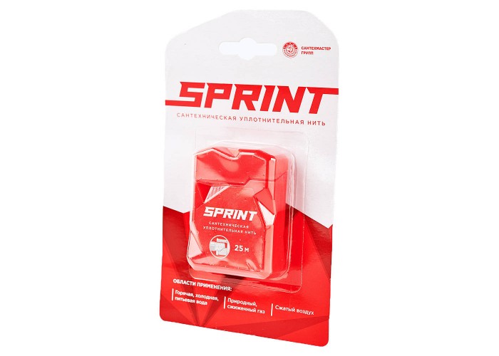 Уплотнительная нить Сантехмастер SPRINT сантехническая 25 метров бокс, блистер
