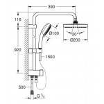 Душевая колонна Grohe New Tempesta Cosmopolitan 200 26453001