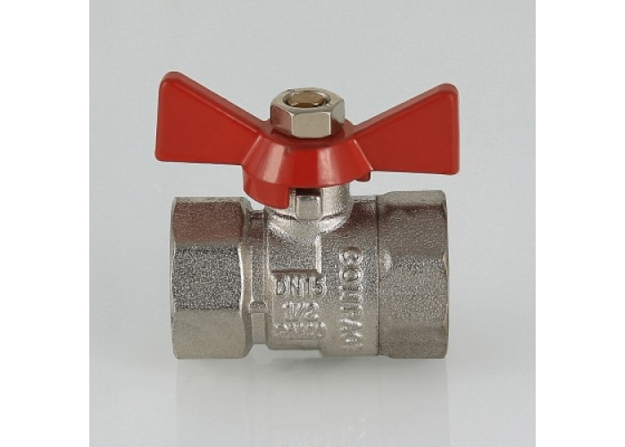 Кран шаровой VALTEC Compact 1/2 ВВ, бабочка