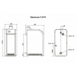 Напольный газовый котел отопления Лемакс Премиум 10
