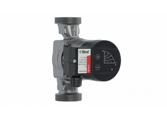 Циркуляционный насос для отопления Biral AX 12-2, 180 мм, 230 В, с гайками G 2 x Rp 1 1/4