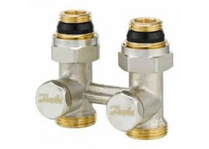 Узел для нижнего подключения Danfoss RLV-KS - G 3/4 A x G 1/2 A, прямой