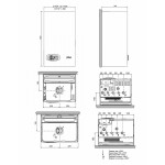 Настенный газовый двухконтурный котел отопления Ferroli DIVATECH D F 24