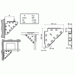 Угловая треугольная опора Walraven BIS Strut + WM35 (BUP) 200 x 200 мм