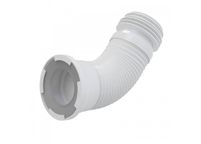 Фановый отвод L240-600 мм гофр. DN80/110 x 100/120 мм, для выпуска унитаза