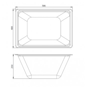 Контейнер для ванны AM.PM Gem W90A-070-070W-C с крышкой