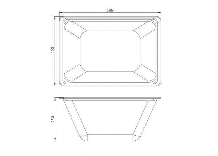 Контейнер для ванны AM.PM Gem W90A-070-070W-C с крышкой