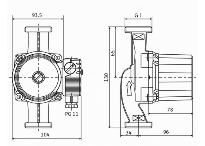 Циркуляционный насос Wilo Star-RS 15/2-130