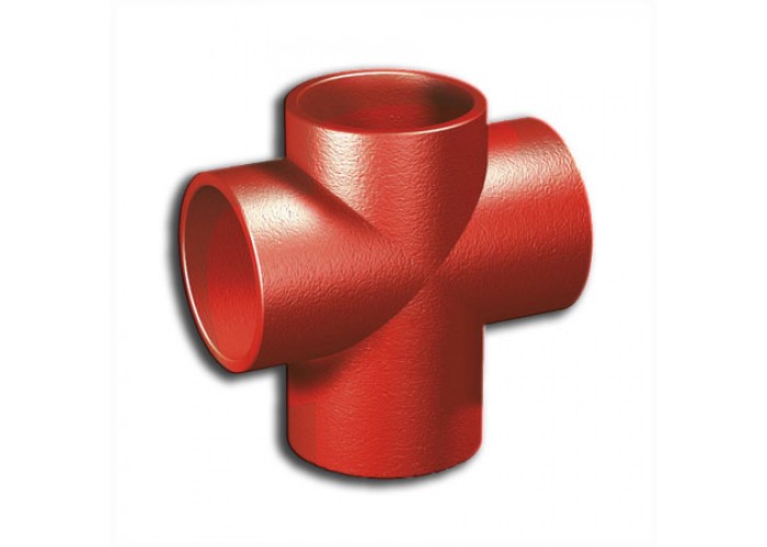 Крестовина Duker чугунная прямая SML 88 град., DN 100x50x50