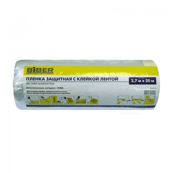 Пленка защитная с клейкой лентой Biber 31816 1,4х33 м