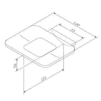 Мыльница AM.PM Inspire 2.0 стеклянная с держателем A50A34200