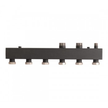 Стальной распределительный коллектор Rommer 3 отопительных контура 1 1/2 x 1 1/2