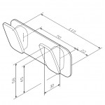 Крючок для полотенец AM.PM Inspire 2.0 двойной A50A35600