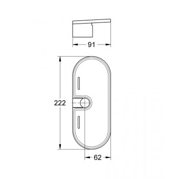 Полочка для душевой штанги Grohe EasyReach 27596000