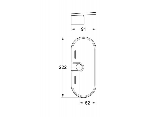 Полочка для душевой штанги Grohe EasyReach 27596000