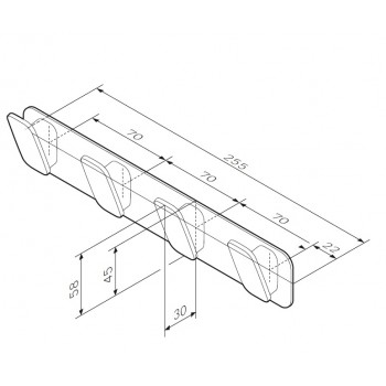 Набор крючков для полотенец AM.PM Inspire 2.0 A50A35900