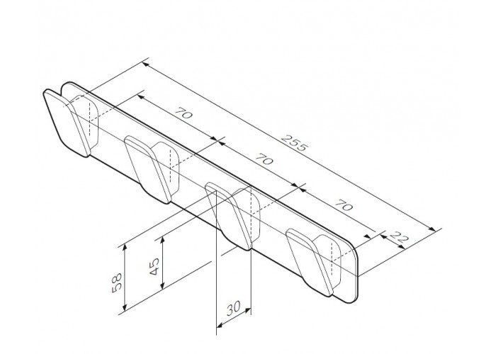 Набор крючков для полотенец AM.PM Inspire 2.0 A50A35900