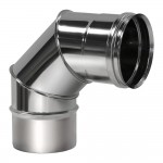 Отвод Вулкан VHR d110, 90 град., AISI 321 (матовая)