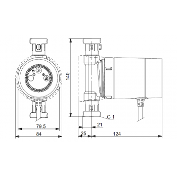 Циркуляционный насос Grundfos COMFORT 15-14 BXDT PM