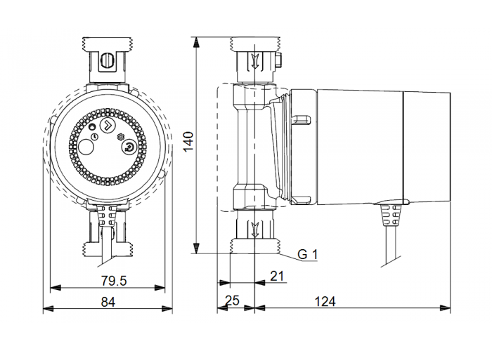Циркуляционный насос Grundfos COMFORT 15-14 BXDT PM