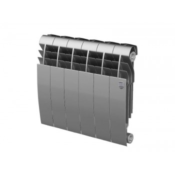 Биметаллический секционный радиатор отопления Royal Thermo Biliner 350 / Silver Satin / 6 секций