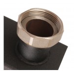 Стальной распределительный коллектор Rommer 3 отопительных контура 1 1/2 x 1 1/2