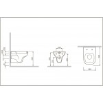 Унитаз подвесной AM.PM Like FlashClean C801700SC с сиденьем микролифт