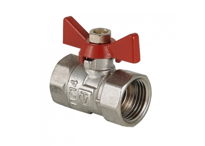 Кран шаровой VALTEC Compact 1/2 ВВ, бабочка