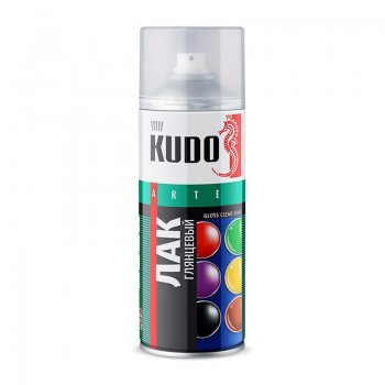 Лак Kudo KU-9002 аэрозольный акриловый универсальный глянцевый (0,52л)