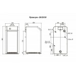 Напольный газовый котел отопления Лемакс Премиум 20