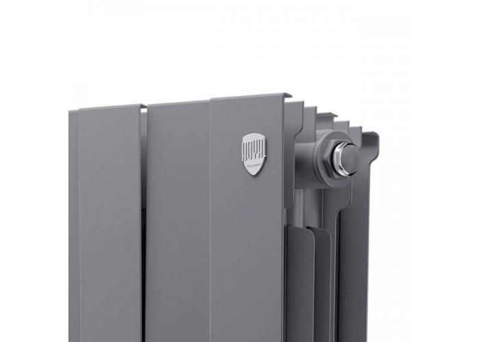 Биметаллический секционный радиатор отопления Royal Thermo PianoForte Silver Satin 200 / 1 секция
