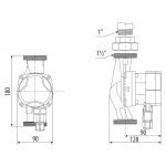 Циркуляционный насос Aquario PRIME-A1-256-180