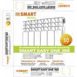 Алюминиевый секционный радиатор отопления SMART Install Easy One 350 / 4 секции