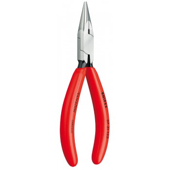 Плоскогубцы KNIPEX захватные прецизионные, плоскокруглые губки, 125 мм, чёрные, 1К ручки