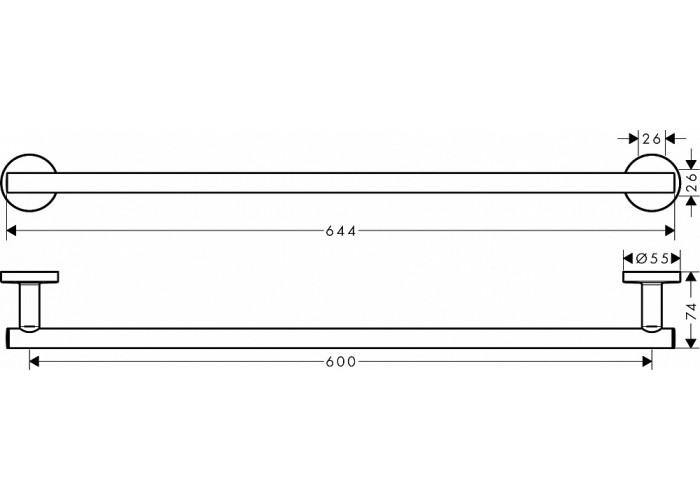 Полотенцедержатель Hansgrohe Logis Universal 41716000