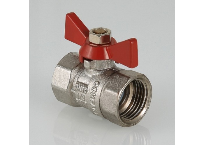 Кран шаровой VALTEC Compact 1/2 ВВ, бабочка