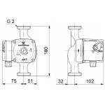 Циркуляционный насос Grundfos UPS 32-60