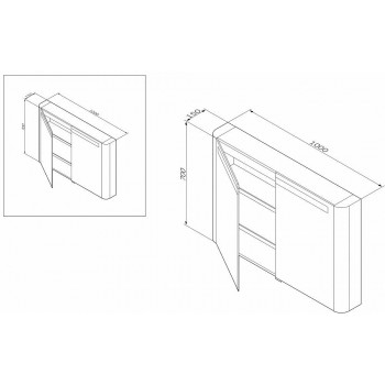 Зеркальный шкаф AM.PM Sensation M30MCX1001WG 100 см, белый
