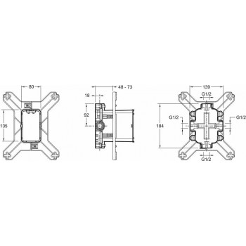 Система скрытого монтажа Jacob Delafon MODULO 98699D