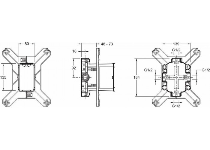 Система скрытого монтажа Jacob Delafon MODULO 98699D