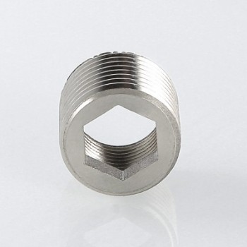 Футорка VALTEC под шестигранник 3/4 x 1/2 внутренняя-наружная резьба, никелированная латунь