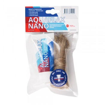 Паста Сантехмастер для льна Aquaflax nano, тюбик 30 гр. + 15 гр. российского льна