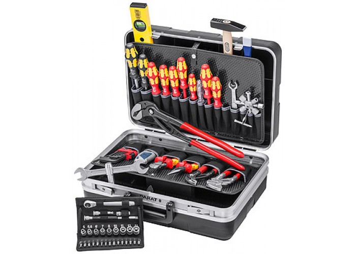 Набор инструментов KNIPEX Vision27 чемодан инструментальный для сантехники, 52 пр.