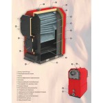 Твердотопливный напольный котел отопления Burnit WBS AC Magna 450