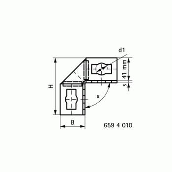 Соединитель Walraven BIS PushStrut 2D 2-2 90гр.