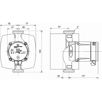 Циркуляционный насос Grundfos Alpha 2 25/40