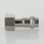 Соединитель VALTEC из нержавеющей стали, с накидной гайкой 15 x 1/2