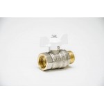 Кран шаровой LD 47.25.В-Н.Б (white)